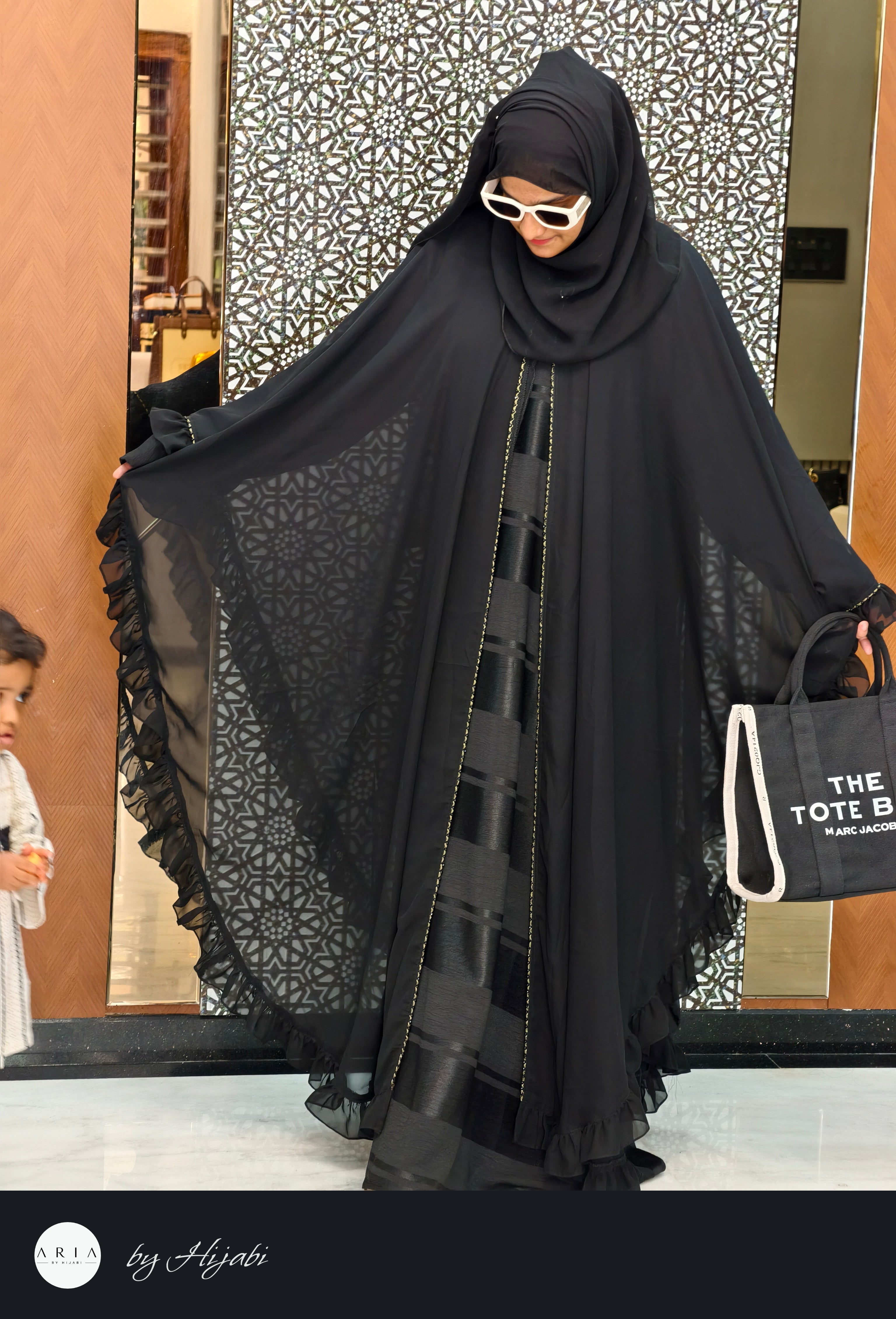 Bridal Designer Wear Flowy and graceful silhouette Abaya