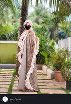 Cheetah Print Designer Abaya – Gold Fish Inspired Luxury
