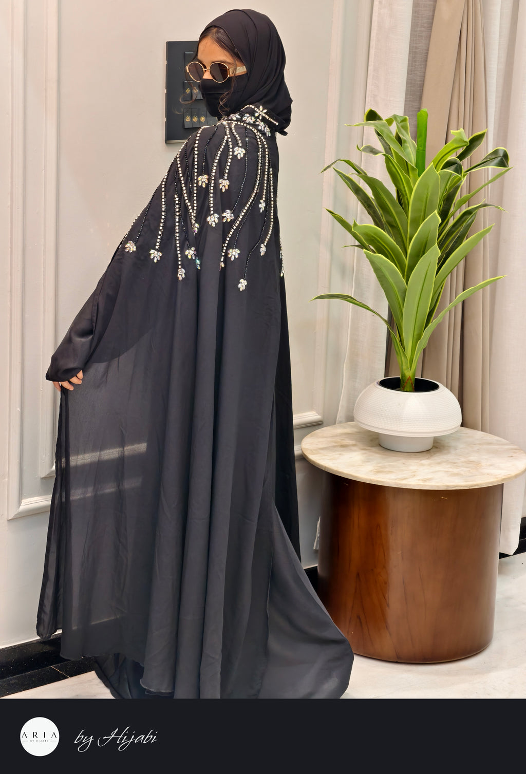 Bridal Wear Premium Stone Work Designer Abaya
