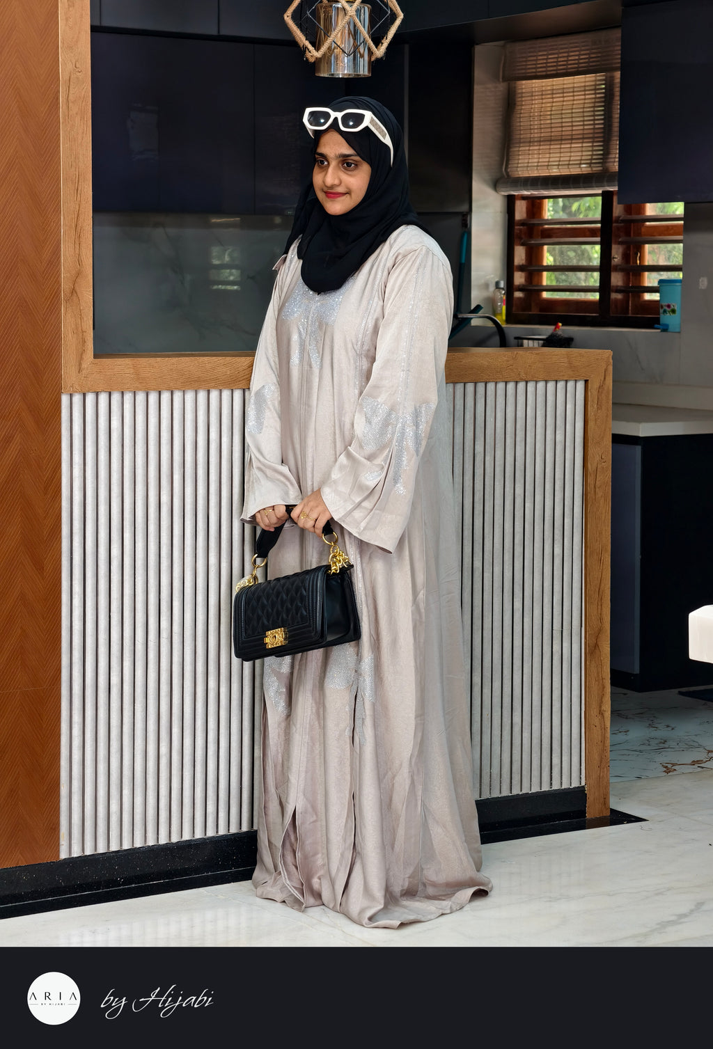 Luxury Sana Khan Inspired Butterfly Abaya