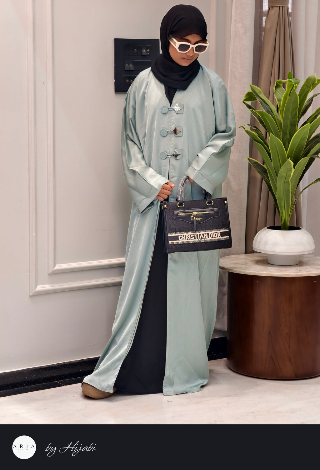 Modern Look PISTACHIO GREEN Abaya