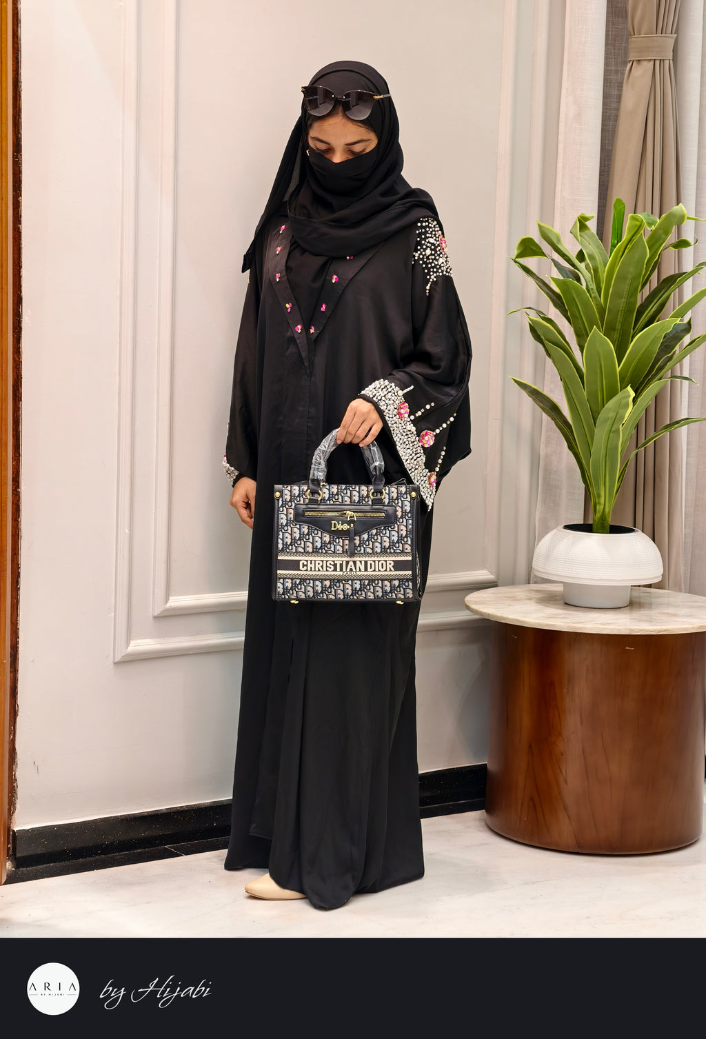 Bridal Designer Wear Stone Work Abaya