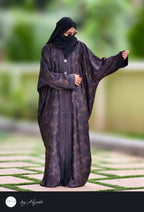 Elegant Self Printed Abaya – Understated Luxury with Timeless Grace