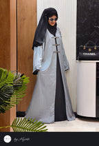 Designer Silver Grey Abaya – Modern Elegance Redefined